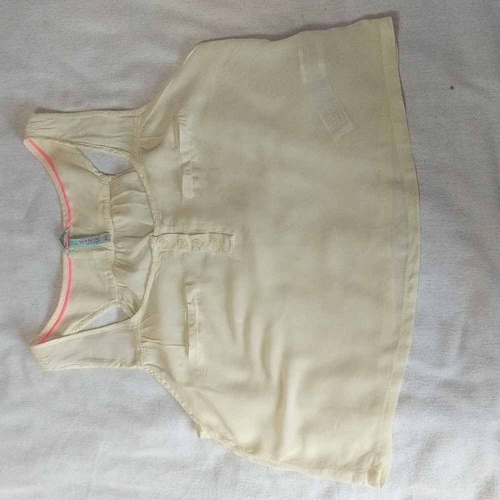 Cream Crop top